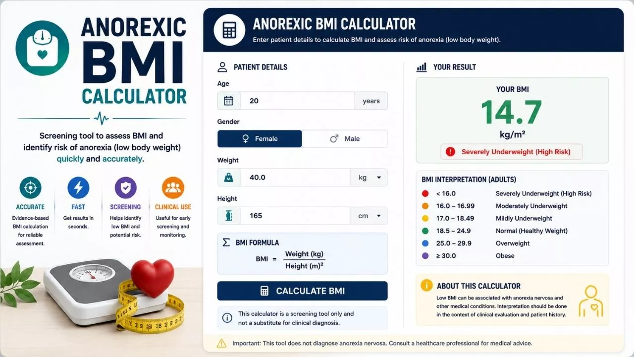 Anorexic BMI Calculator